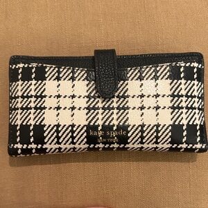 Kate Spade New York Hudson Posh Plaid Bifold Wallet